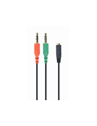 Gembird CCA-418 cable de audio 0,2 m 3,5mm 2 x 3.5mm Negro, Verde, Rojo