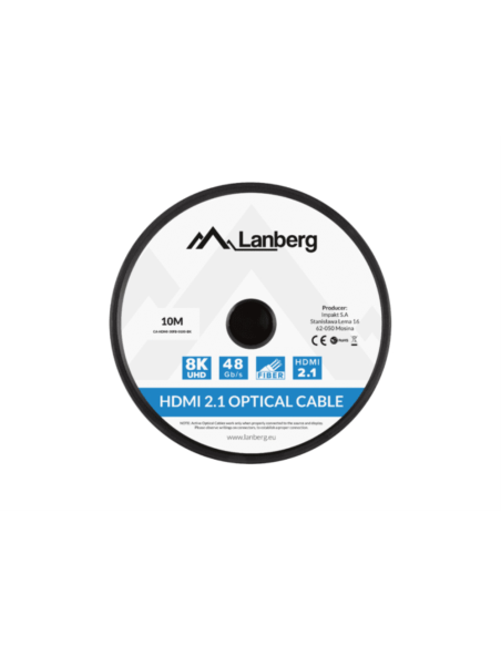 Lanberg CA-HDMI-30FB-0100-BK cable HDMI 10 m HDMI tipo A (Estándar) Negro