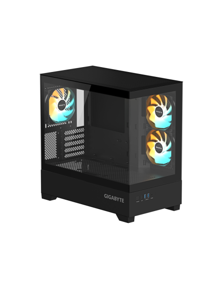 GIGABYTE C201 PANORAMIC Midi Tower Negro