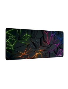 SUBBLIM Neon Obsidian XL Alfombrilla de ratón para juegos Negro, Multicolor