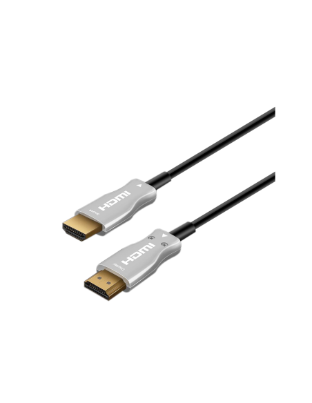 AISENS Cable HDMI V2.0 AOC Premium alta velocidad / HEC 4k@60hz 18Gbps, A/M-A/M, Negro, 30 m