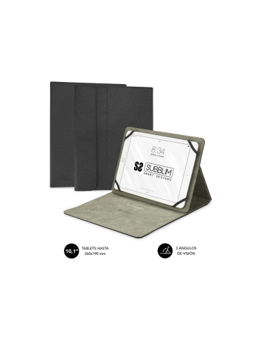 SUBBLIM Funda Tablet Clever Stand Tablet Case 10,1" Black
