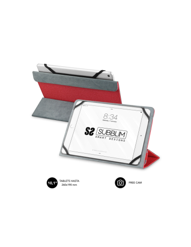 SUBBLIM Funda Tablet Freecam Case 10,1" Red
