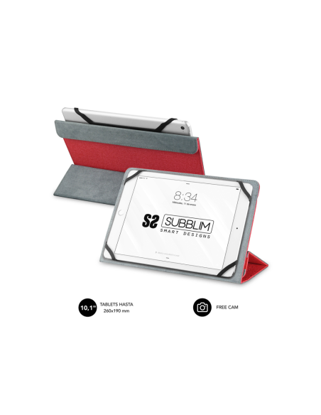 SUBBLIM Funda Tablet Freecam Case 10,1" Red