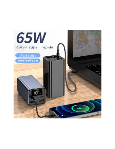 Leotec Batería externa para portátiles 65W POWER DELIVERY 20.000mAh