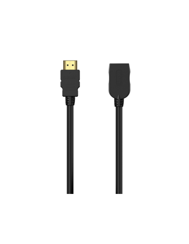 AISENS Cable HDMI V2.0 Prolongador Premium Alta Velocidad / Hec 4K@60Hz 18Gbps, A/M-A/H, Negro, 1.0M
