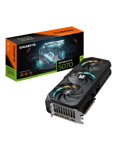 GIGABYTE GeForce RTX 5070 Ti GAMING OC 16G Tarjeta Gráfica - 16GB GDDR7, 256 bits, PCI-E 5.0, 2588 MHz Core Clock, 3 x DP 2.1a, 