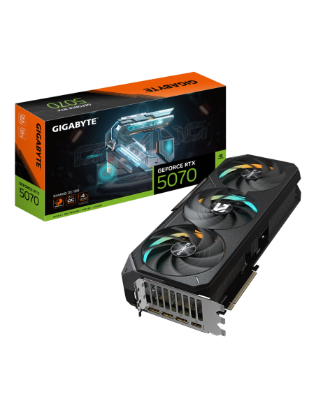 GIGABYTE GeForce RTX 5070 Ti GAMING OC 16G Tarjeta Gráfica - 16GB GDDR7, 256 bits, PCI-E 5.0, 2588 MHz Core Clock, 3 x DP 2.1a, 