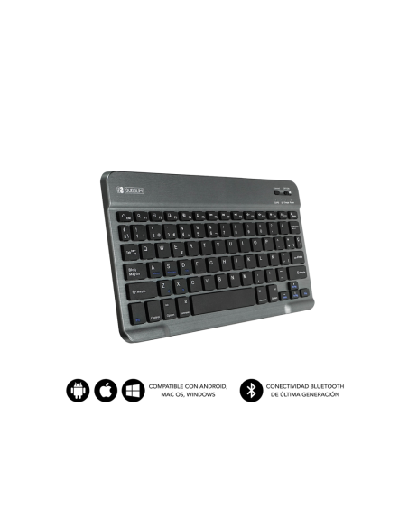SUBBLIM Teclado Bluetooth Smart BT Keyboard Grey
