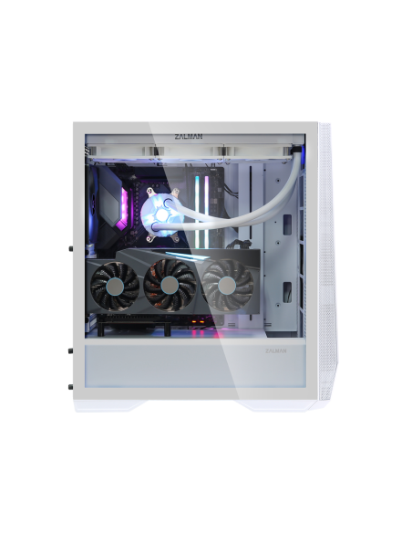 Zalman Z9 Iceberg ATX Mid Tower PC Case, White fan Midi Tower Blanco