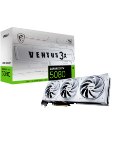 MSI VENTUS GEFORCE RTX 5080 16G 3X OC WHITE tarjeta gráfica NVIDIA 16 GB GDDR7