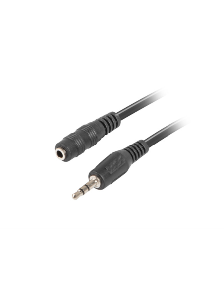 Lanberg CA-MJFJ-10CC-0015-BK cable de audio 1,5 m 3,5mm Negro