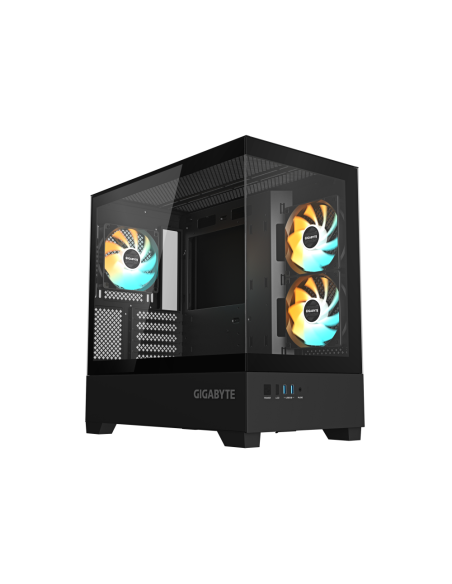 GIGABYTE C201 PANORAMIC Midi Tower Negro