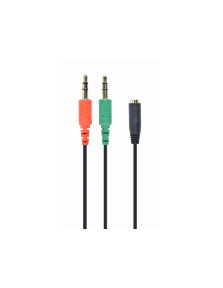 Gembird CCA-418 cable de audio 0,2 m 3,5mm 2 x 3.5mm Negro, Verde, Rojo