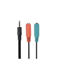 Gembird CCA-417 cable de audio 0,2 m 3,5mm 2 x 3.5mm Negro