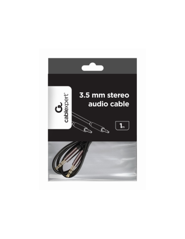 Gembird CCAP-444-1M cable de audio 3,5mm Negro