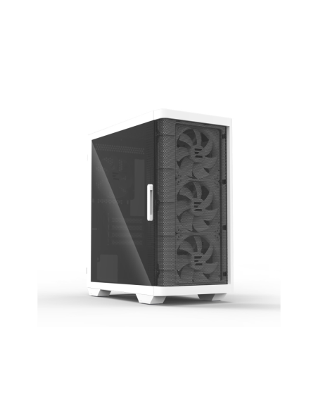 Zalman M4 WHITE carcasa de ordenador Mini Tower Negro, Blanco