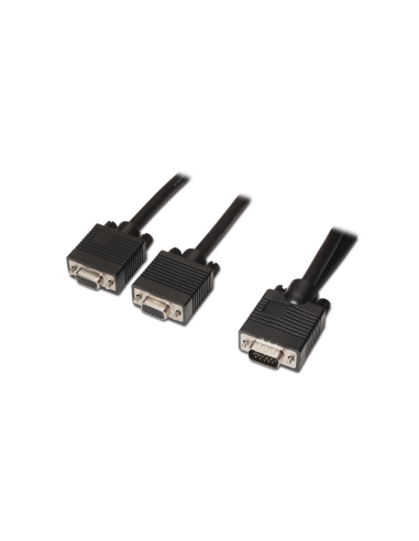 AISENS A113-0081 cable VGA 0,45 m VGA (D-Sub) 2 x VGA (D-Sub) Negro