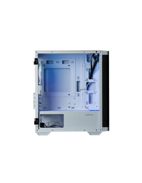 Zalman M4 WHITE carcasa de ordenador Mini Tower Negro, Blanco