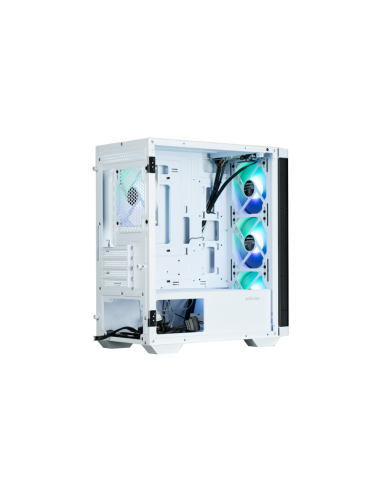 Zalman M4 WHITE carcasa de ordenador Mini Tower Negro, Blanco