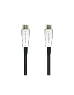 AISENS Cable HDMI V2.0 AOC Premium Alta Velocidad / HEC 4k@60Hz 18Gbps, A/M-A/M, Negro, 15m