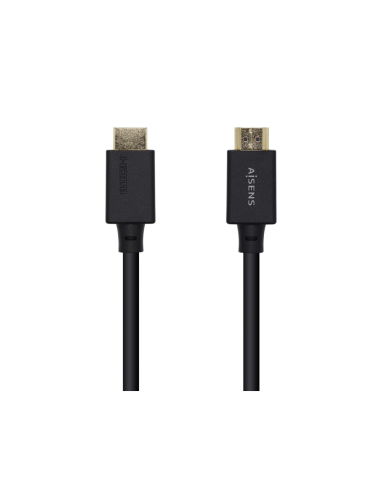AISENS Cable HDMI V2.1 Ultra Alta Velocidad / HEC Certificado 8k@60Hz 48Gbps, A/M-A/M, Negro, 1.0m