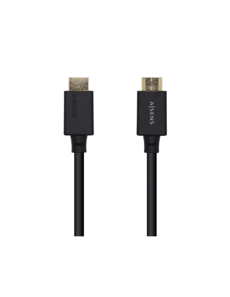 AISENS Cable HDMI V2.1 Ultra Alta Velocidad / HEC Certificado 8k@60Hz 48Gbps, A/M-A/M, Negro, 1.0m