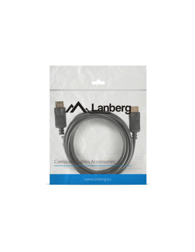 Lanberg CA-DPDP-10CC-0030-BK cable DisplayPort 3 m Negro