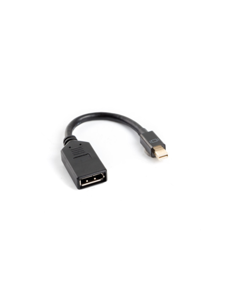 Lanberg AD-0003-BK cable DisplayPort 0,12 m Mini DisplayPort Negro