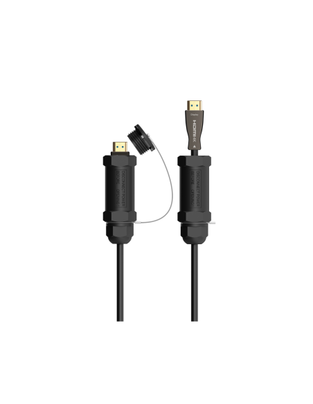 AISENS Cable HDMI V2.1 AOC con Armadura Ultra Alta Velocidad / Hec 8K@60Hz 4K@120Hz 4:4:4 48Gbps, A/M-A/M, Negro, 20M