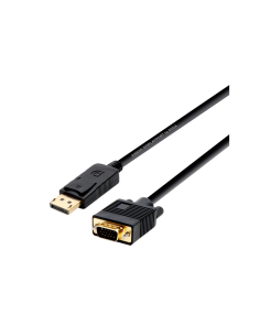AISENS A125-0365 adaptador de cable de vídeo 2 m DisplayPort VGA D-SUB Negro