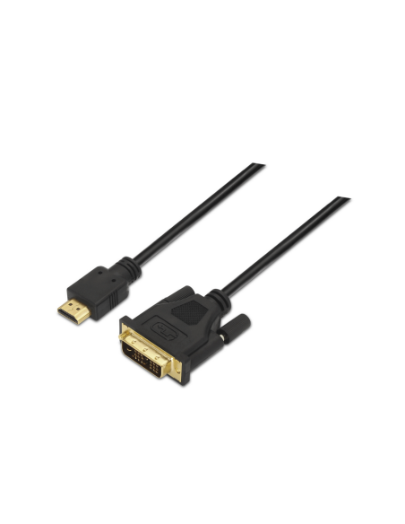AISENS A117-0090 adaptador de cable de vídeo 1,8 m HDMI tipo A (Estándar) DVI 18+1 Negro