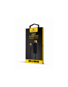 Gembird A-CM-HDMIM-01 adaptador de cable de vídeo 2 m USB Tipo C HDMI Negro