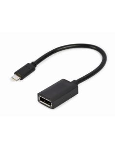 Gembird A-CM-DPF-02 adaptador de cable de vídeo 0,15 m USB Tipo C DisplayPort Negro