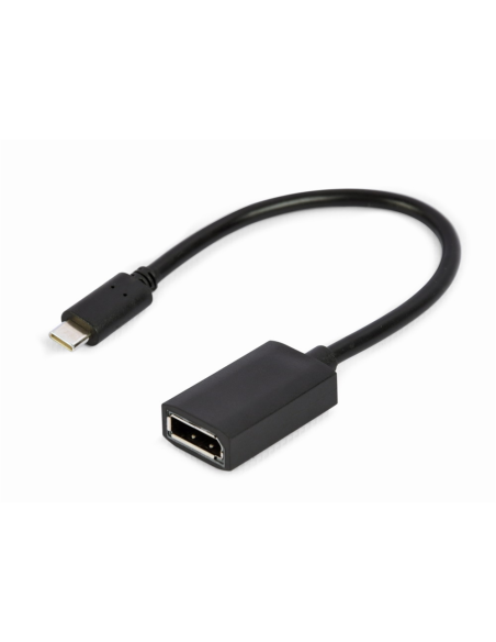 Gembird A-CM-DPF-02 adaptador de cable de vídeo 0,15 m USB Tipo C DisplayPort Negro