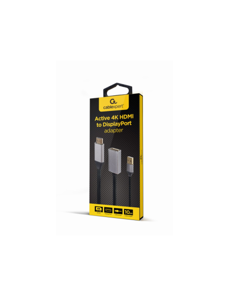 Gembird A-HDMIM-DPF-02 adaptador de cable de vídeo 0,1 m HDMI tipo A (Estándar) DisplayPort Negro