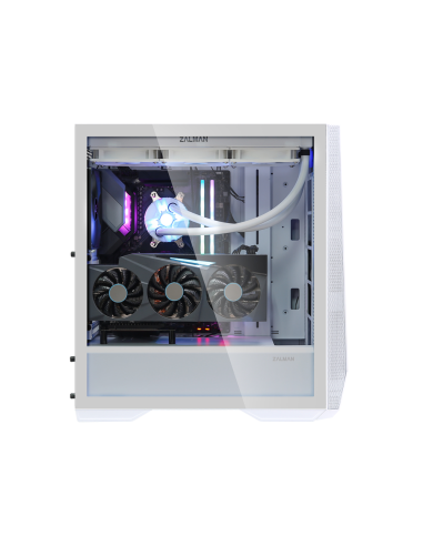 Zalman Z9 Iceberg ATX Mid Tower PC Case, White fan Midi Tower Blanco