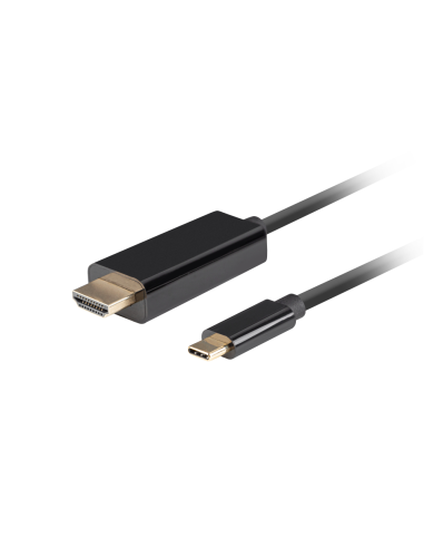 Lanberg CA-CMHD-10CU-0030-BK adaptador de cable de vídeo 3 m USB Tipo C HDMI