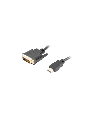 Lanberg CA-HDDV-20CU-0018-BK adaptador de cable de vídeo 1,8 m HDMI tipo A (Estándar) DVI-D Negro