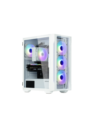 Zalman I3 NEO TG WHITE carcasa de ordenador Midi Tower Blanco