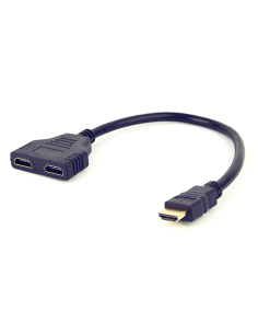 Gembird DSP-2PH4-04 cable HDMI HDMI tipo A (Estándar) 2 x HDMI Type A (Standard) Negro