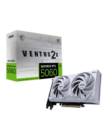 MSI GeForce RTX 5060 8G VENTUS 2X OC WHITE NVIDIA 8 GB GDDR7