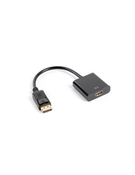 Lanberg AD-0009-BK adaptador de cable de vídeo 0,1 m DisplayPort HDMI tipo A (Estándar) Negro