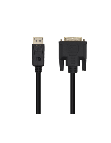 AISENS Cable Conversor DisplayPort A DVI, DP/M-DVI/M, Negro, 3.0m