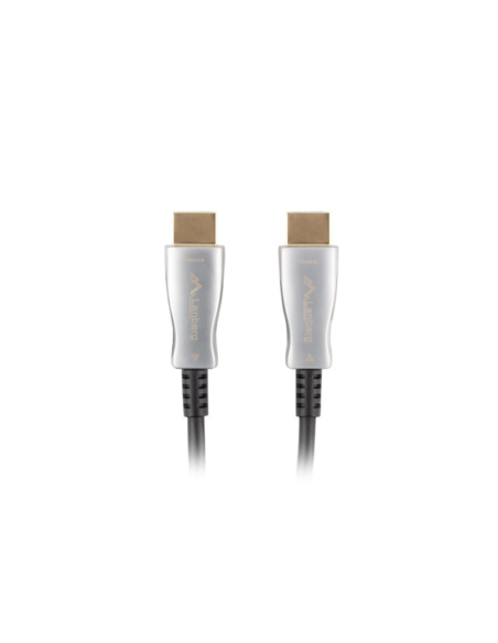 Lanberg CA-HDMI-20FB-0800-BK cable HDMI 80 m HDMI tipo A (Estándar) Negro, Plata
