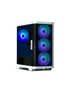 Zalman M4 WHITE carcasa de ordenador Mini Tower Negro, Blanco 2