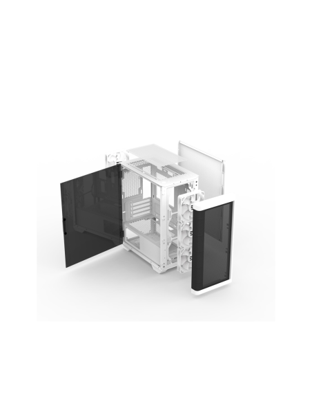 Zalman M4 WHITE carcasa de ordenador Mini Tower Negro, Blanco