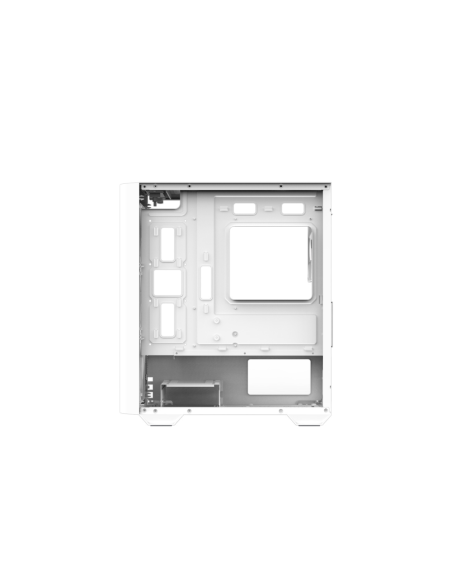 Zalman M4 WHITE carcasa de ordenador Mini Tower Negro, Blanco
