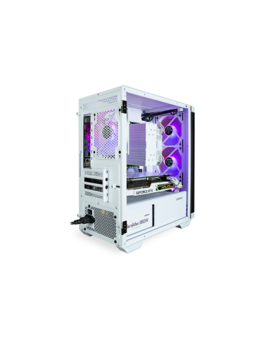 Zalman M4 WHITE carcasa de ordenador Mini Tower Negro, Blanco