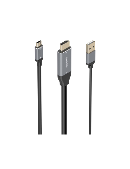 AISENS A109-0871 adaptador de cable de vídeo 1,8 m HDMI + USB USB Tipo C